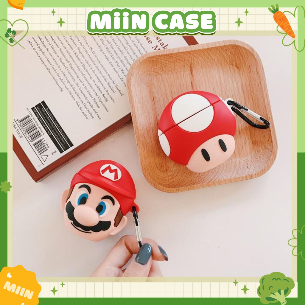 Vỏ Ốp Case bảo vệ bao đựng cho airpods tai nghe không dây bluetooth 1/2/Pro chống va đập - Miin