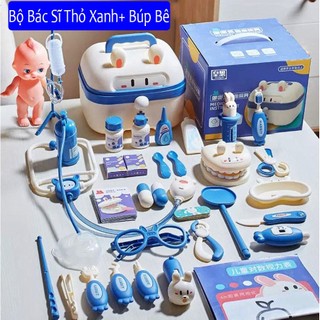 ĐỒ CHƠI BÁC SĨ (2 màu xanh vs hồng, hàng chuẩn như trên hình) an toàn cho bé (từ 1.5 > 5tuổi)