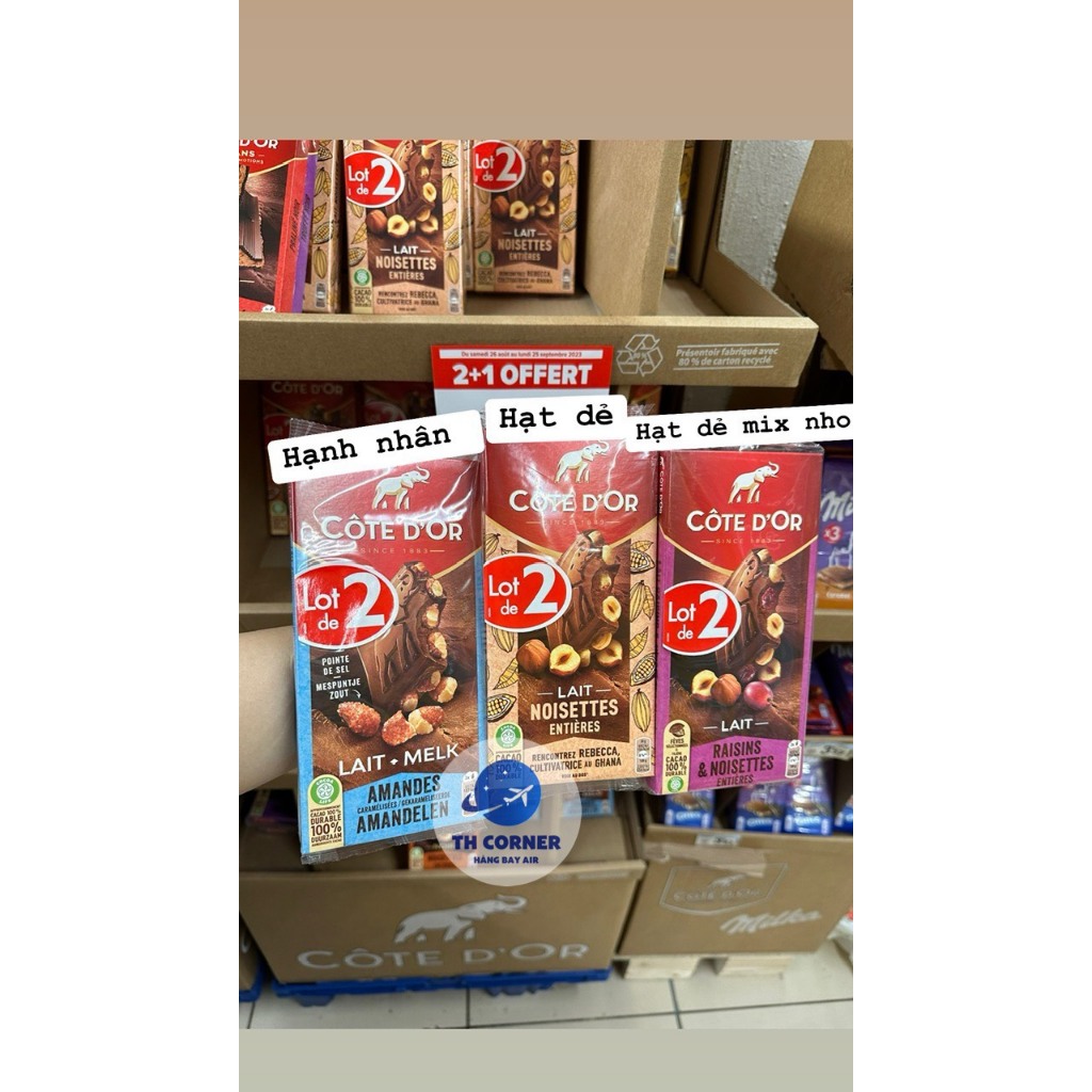 Socola hạt CÔTE D’OR 180g