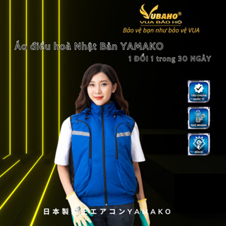   ÁO RỜI  Áo quạt điều hoà ghile bán rời Nhật Bản Yamako áo khoác điều hoà gi lê chính hãng VUA BẢO HỘ - Xanh DK 