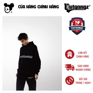 Áo nỉ hoodie vietgangz black