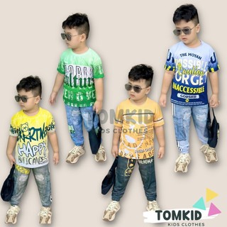 (9-15kg) Đồ dài cho bé trai đồ bộ cho bé chất thun lạnh chính phẩm 3D loại 1 dày dặn