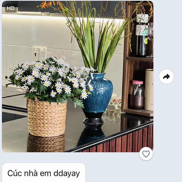 Hoa giả để bàn - Hoa cúc giả trang trí phòng, decor bàn làm việc, phong cách đồng nội đẹp tự nhiên lãng mạn Lan Decor