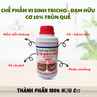Chế phẩm vi sinh Tricho dạng nước 500ml - Worm trichoderma dùng ủ phân, rác thải hữu cơ (Green City)
