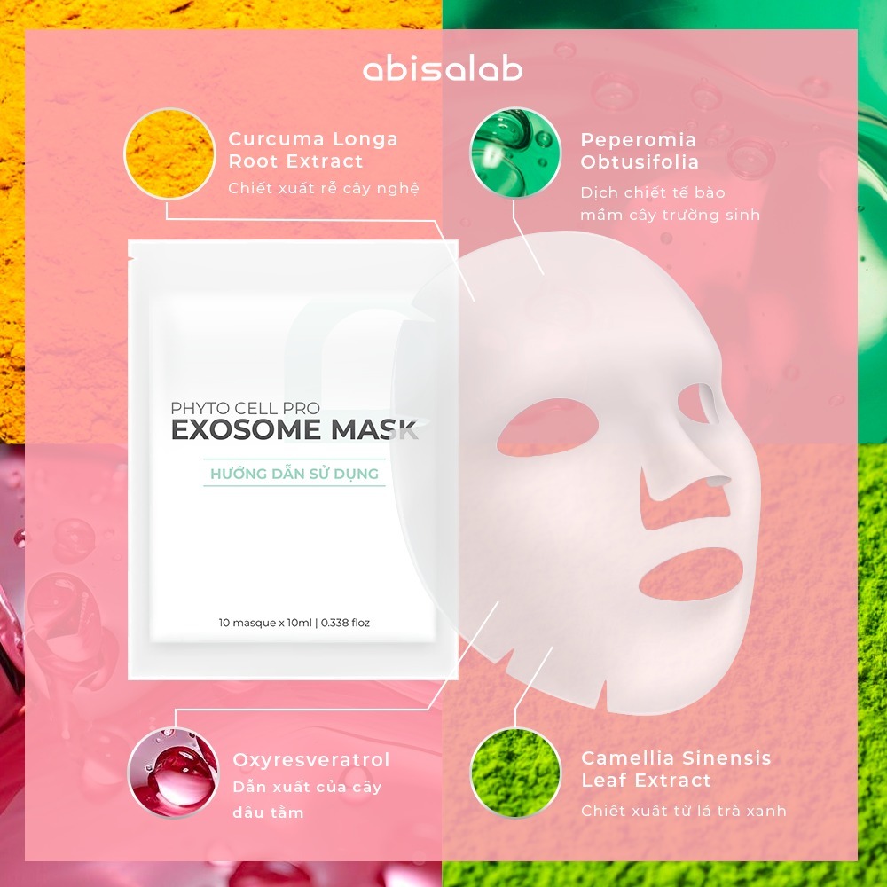 MẶT NẠ CĂNG BÓNG PHYTO CELL PRO EXOSOME MASK ABISALAB