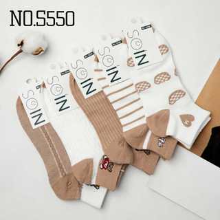 Combo 5 đôi tất nữ cổ ngắn thoáng khí mềm mại siêu co giãn dễ phối đồ - M550