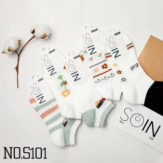 Vớ Tất Nữ Cổ Ngắn Nhiều Họa Tiết T&T SOCKS Basic Nhiều Màu Dày Dặn Êm Ái Khử Mùi Hôi TRỊNH CHUNG - S101