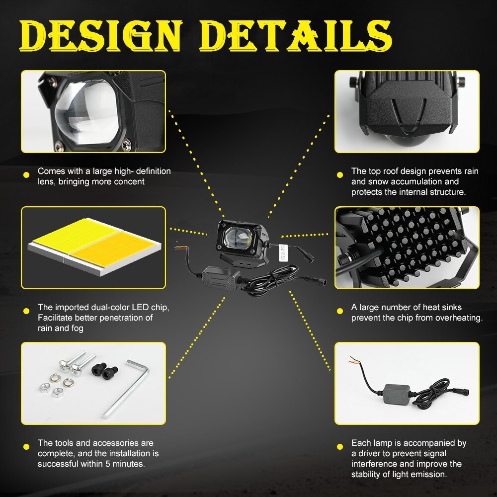 🔥FREESHIP🔥 Led bi trợ sáng Derunlai 2 màu