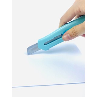 [Trợ giá] Dao rọc giấy lớn, lưỡi KT 18*100mm, SK5 siêu bén và bền, thân nhựa màu Pastel | Stacom E109A