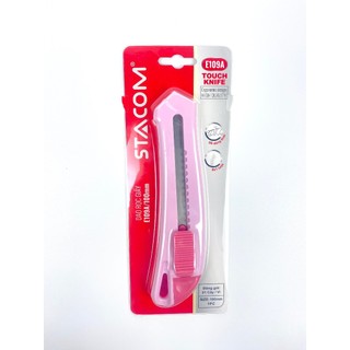 [Trợ giá] Dao rọc giấy lớn, lưỡi KT 18*100mm, SK5 siêu bén và bền, thân nhựa màu Pastel | Stacom E109A