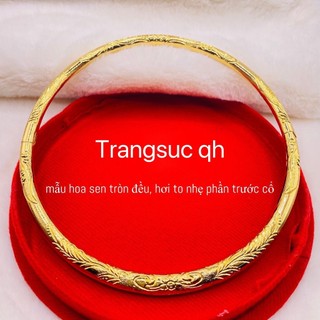 Kiềng cưới, kiềng cô dâu mạ 24k chuẩn kiểu dáng dáng long phụng -tặng hộp