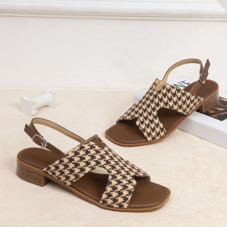 Giày Sandal Cao Gót 3cm Quai Chữ X H212 Bảo Hành 1 Năm