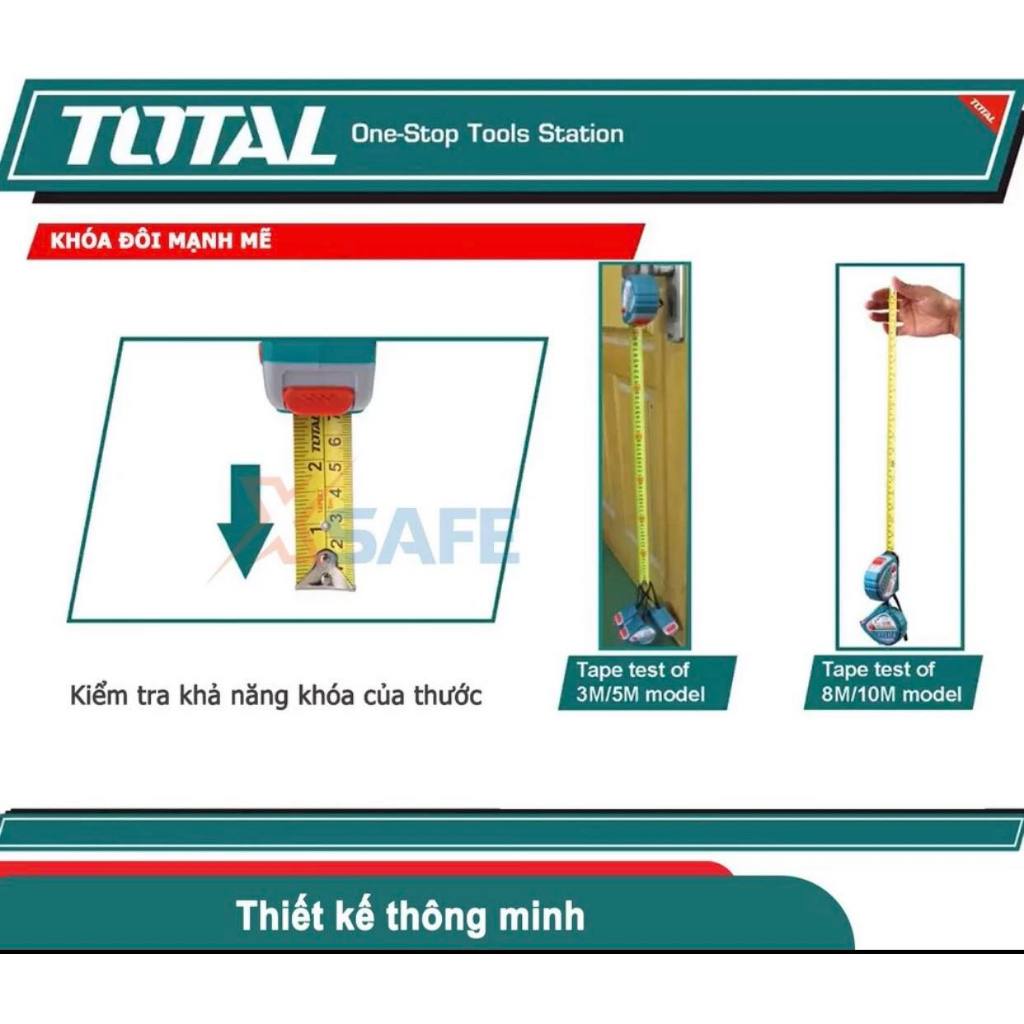 Thước cuộn 3M Total