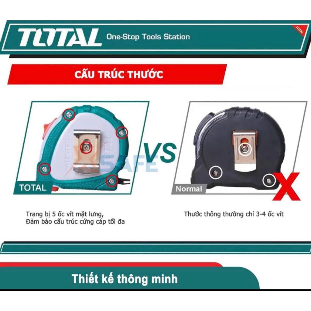 Thước cuộn 3M Total