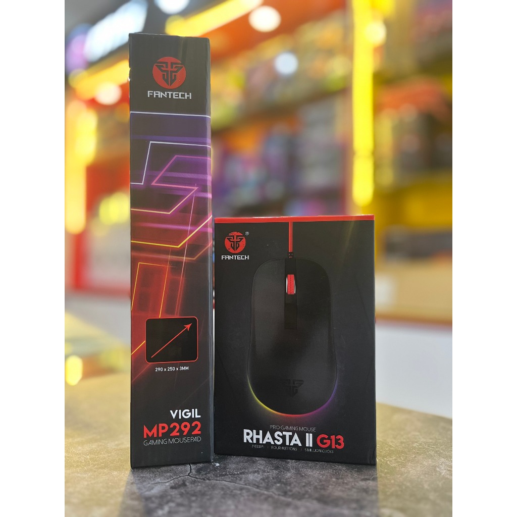 Combo Chuột Gaming có dây Rhasta II+ Bàn di chuột Fantech VIGIL MP292