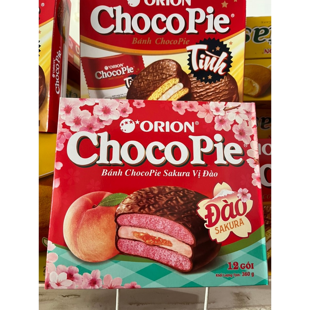 BÁNH CHOCOPIE XOÀI Chocopie vị Xoài mới 12cái 360g