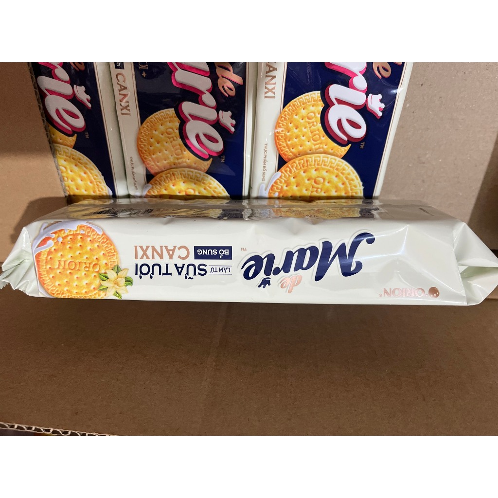 Bánh Quy Hoa Orion Marie Bơ Tươi Hộp Thiếc 144g