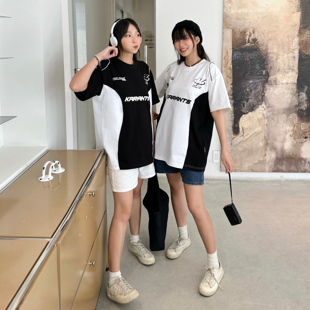 Áo Thun Phối Bóng Chày Karants Local Brand Streetwear Form Oversize - KR61