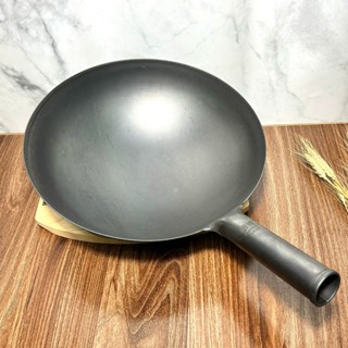 [Dày 1.8mm] Chảo thép cacbon chống dính dùng nhà hàng, quán ăn tay cầm thép chắc chắn