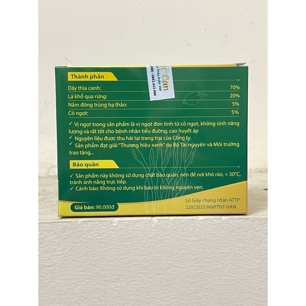 Trà thìa canh đông trùng hạ thảo Mộc Can, Trà túi lọc thảo dược hạ và ổn định đường huyết, tăng cường sức khỏe,