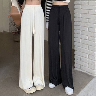  Quần Ống Rộng Chew Chất Len Tăm Cạp Cao Dành Cho Nữ 