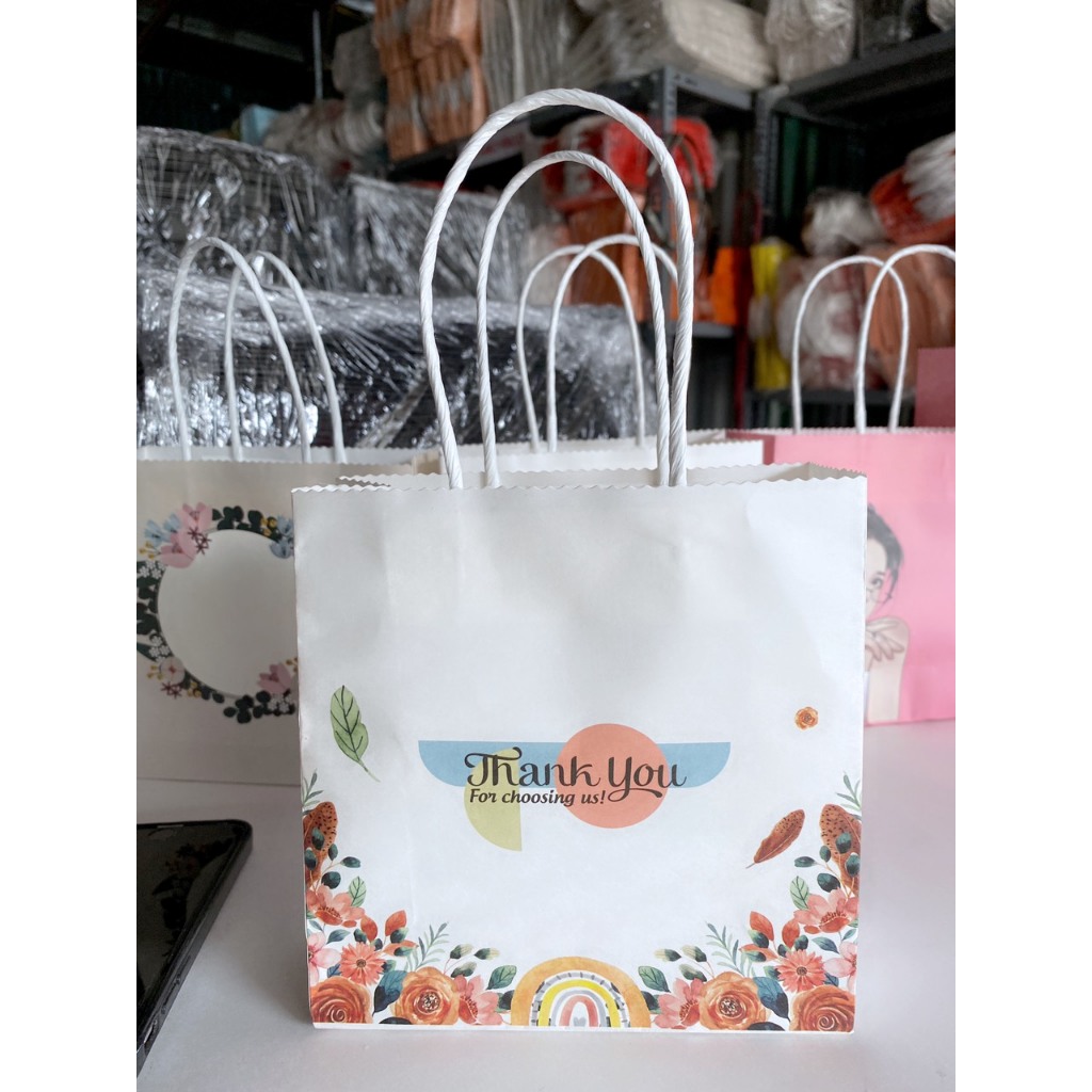 10 cái Túi giấy IN MÀU CAO CẤP chất liệu KRAFT NHẬT