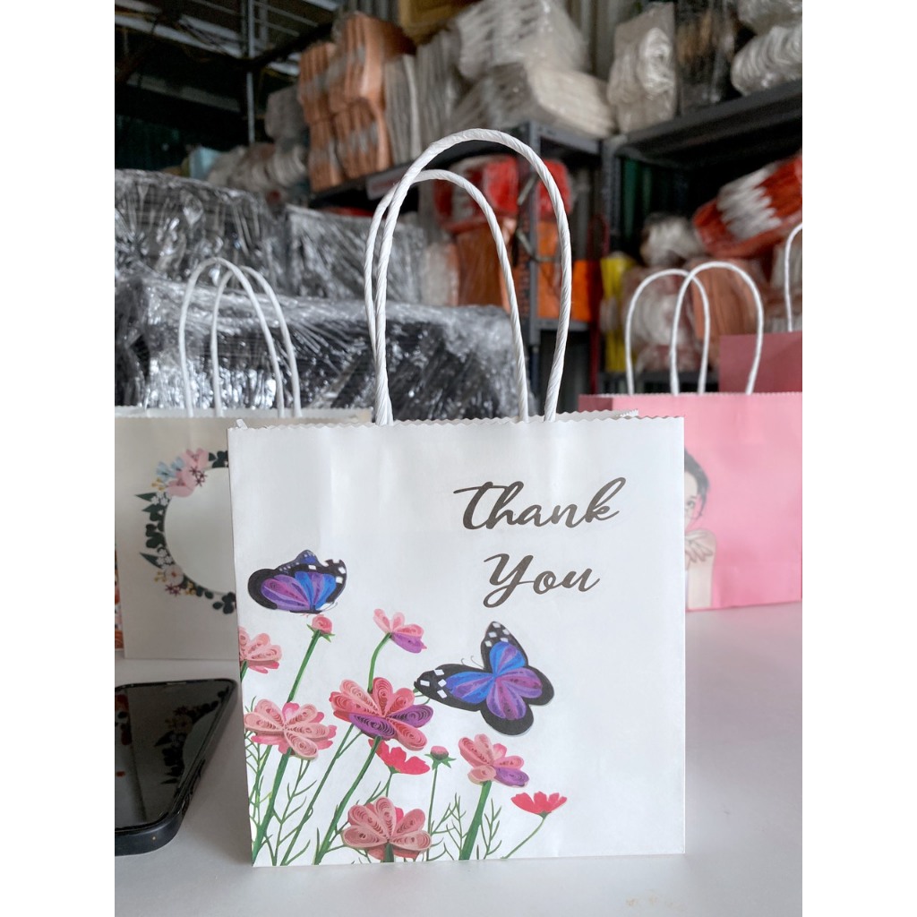 10 cái Túi giấy IN MÀU CAO CẤP chất liệu KRAFT NHẬT