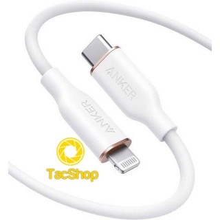 Cáp sạc usb-c to lighting anker powerline flow iii 0.9m a8662 hỗ trợ sạc nhanh pd 20w chính hãng