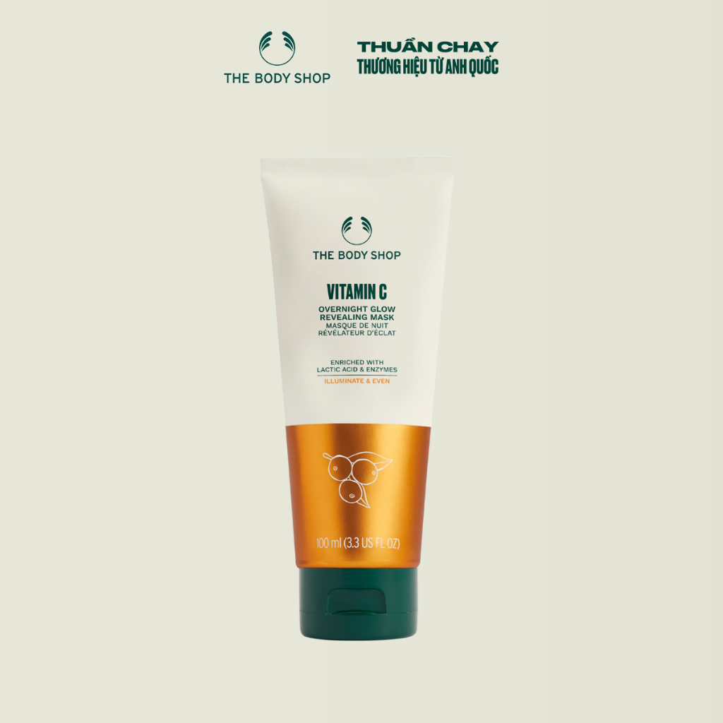 Mặt nạ ngủ dưỡng sáng da The Body Shop Vitamin C  Overnight Glow Revealing Mask 100ml