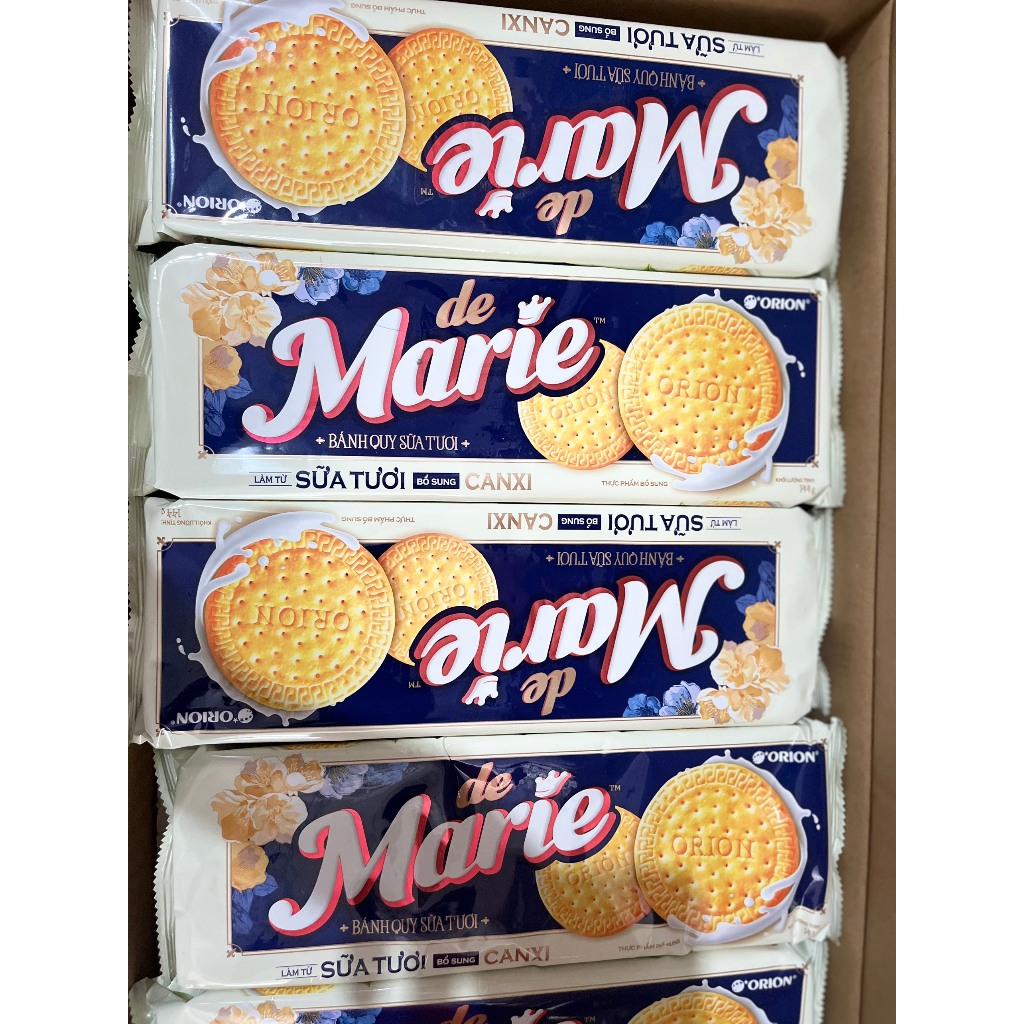 Bánh Quy Hoa Orion Marie Bơ Tươi Hộp Thiếc 144g
