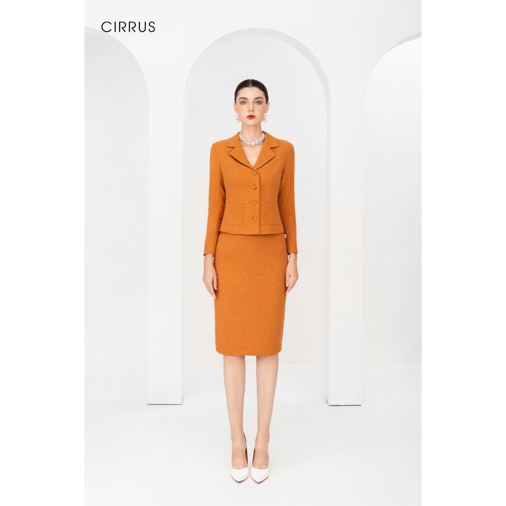 Bộ váy ôm dạ text CIRRUS 5310580