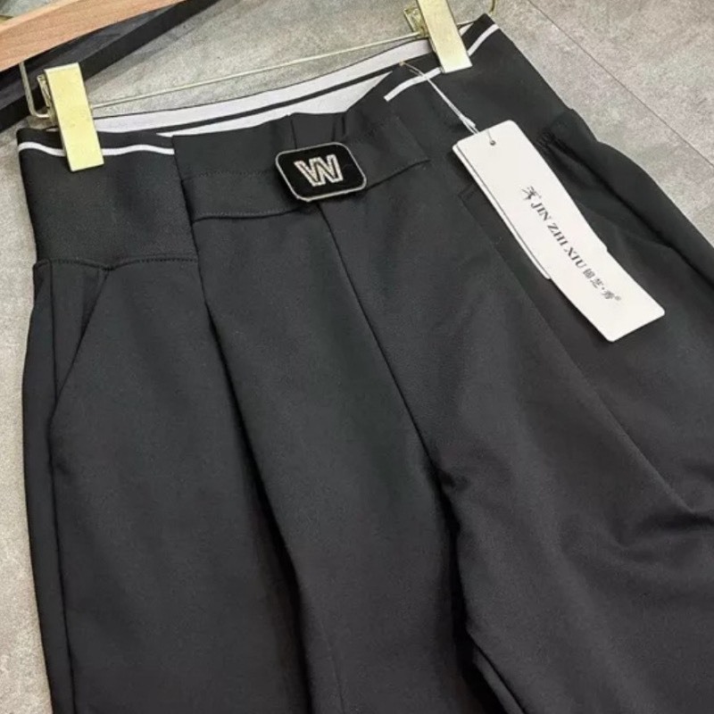 Quần baggy nữ cạp chun cạp cao chữ W chuẩn form tôn dáng đủ size 45-85kg-TCS