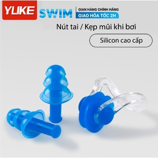 Bộ nút bịt tai và mũi ylike chống nước khi bơi bịt mũi bịt lỗ tai