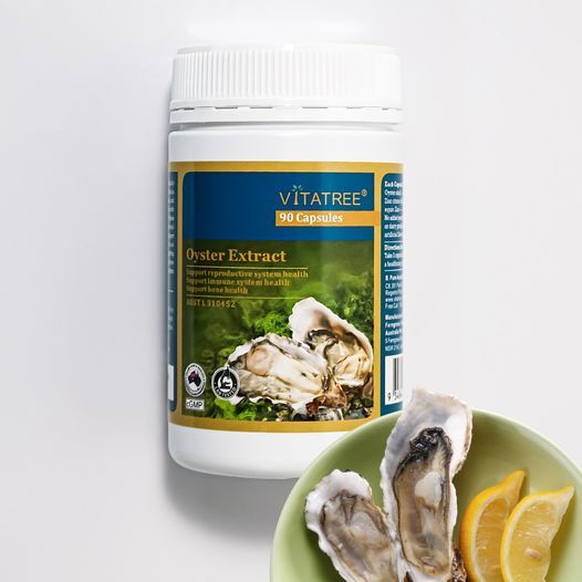 Tinh chất hàu biển Vitatree Oyster Extract tăng cường sinh lý nam của Úc hộp 90 viên