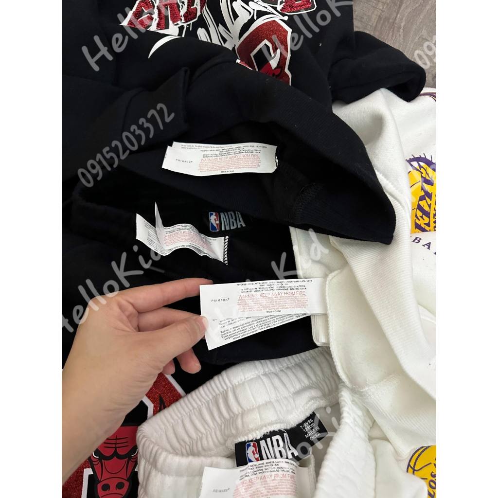 Bộ nỉ Prima size đại hình in trước sau bé gái