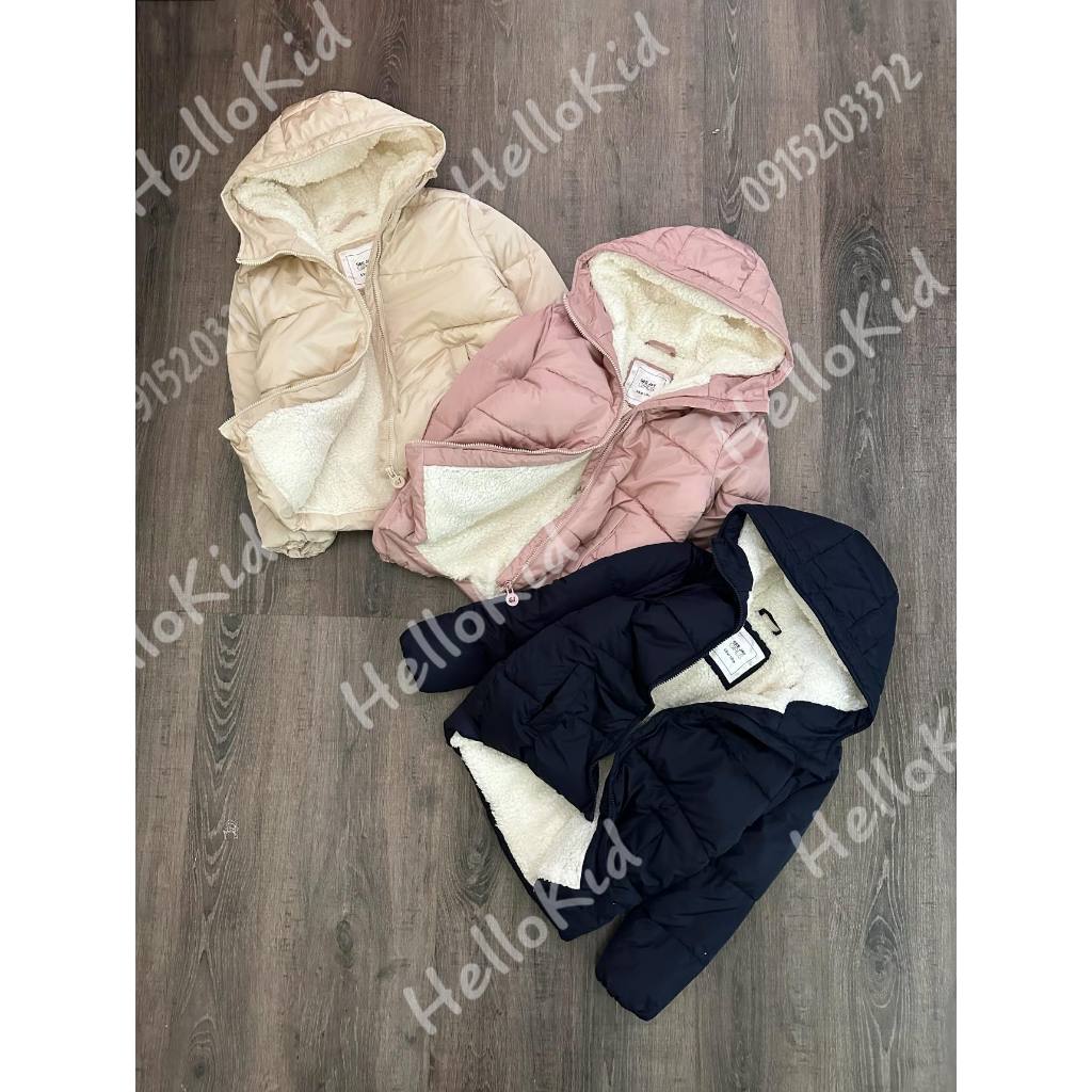 Áo phao GzJ lót lông cừu bé gái