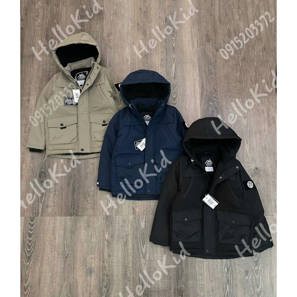 Áo khoác parka MTL UK túi hộp bé trai