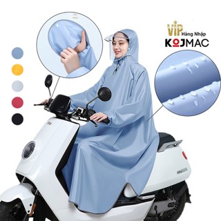 Áo Mưa Bít Hông 1 Người Che Kín Toàn Thân KOJMAC RainCoat ( Áo Mưa Đi Xe Máy Đeo Được Balo Có Dây Rút Hàng Nhập Khẩu )