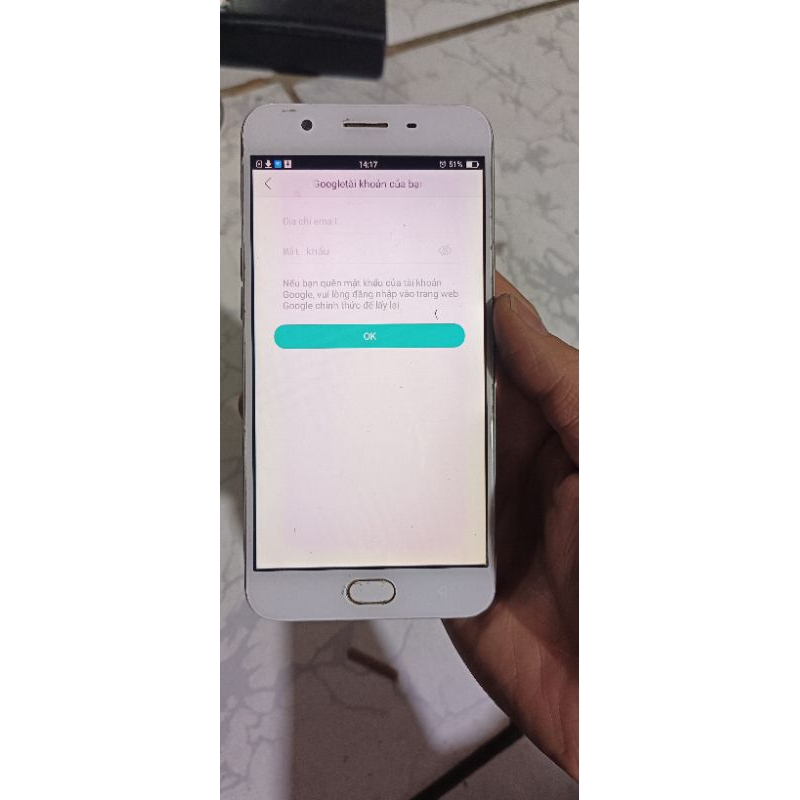 Cụm xác Oppo F1s máy màn ám nhẹ sọc nhỏ bị MK