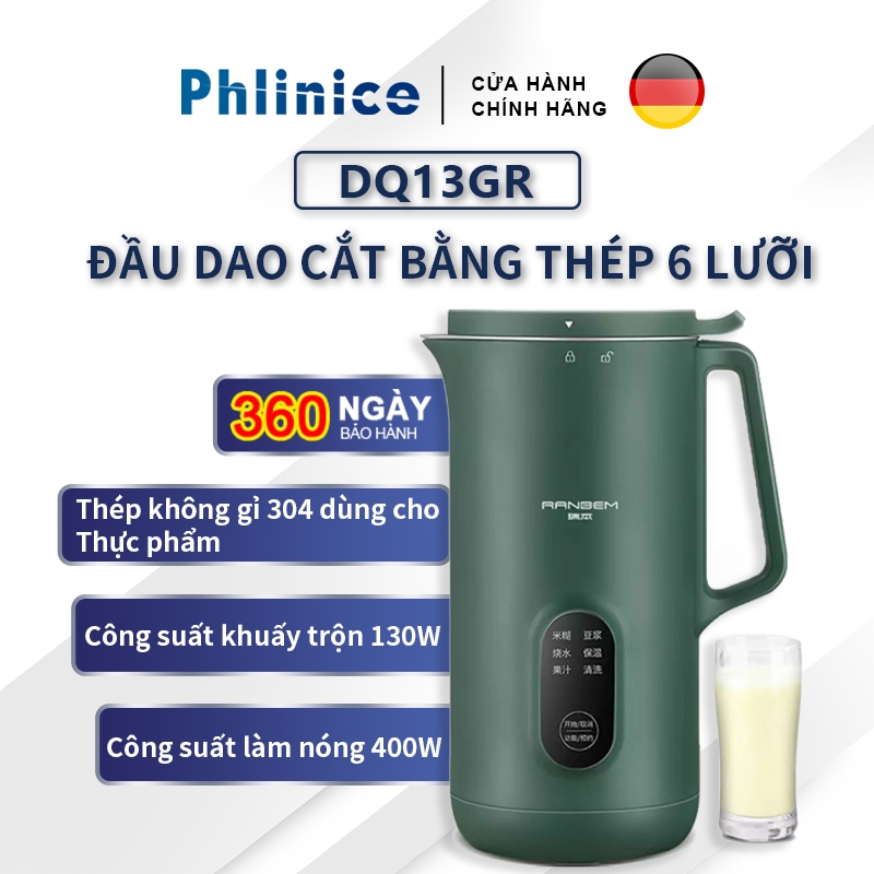 Máy làm sữa hạt đa năng Chức năng nấu tiện lợi công suất cao máy nấu sữa hạt đa năng, xay sinh tố bảo hàng 12 tháng