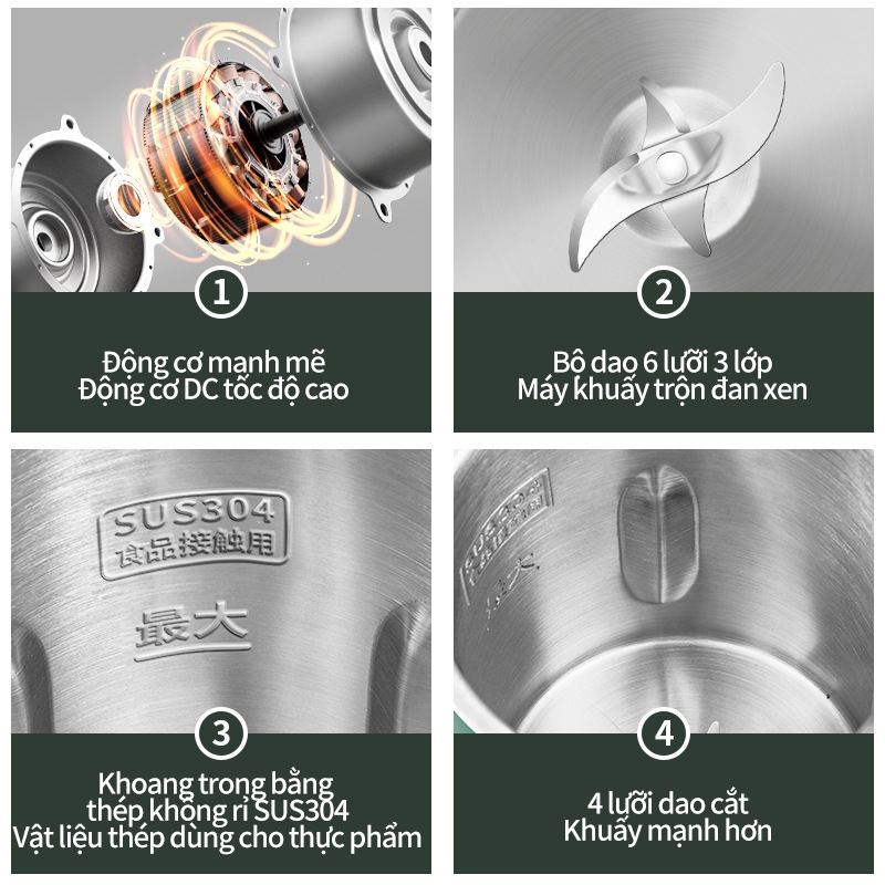 Máy làm sữa hạt đa năng Chức năng nấu tiện lợi công suất cao máy nấu sữa hạt đa năng, xay sinh tố bảo hàng 12 tháng