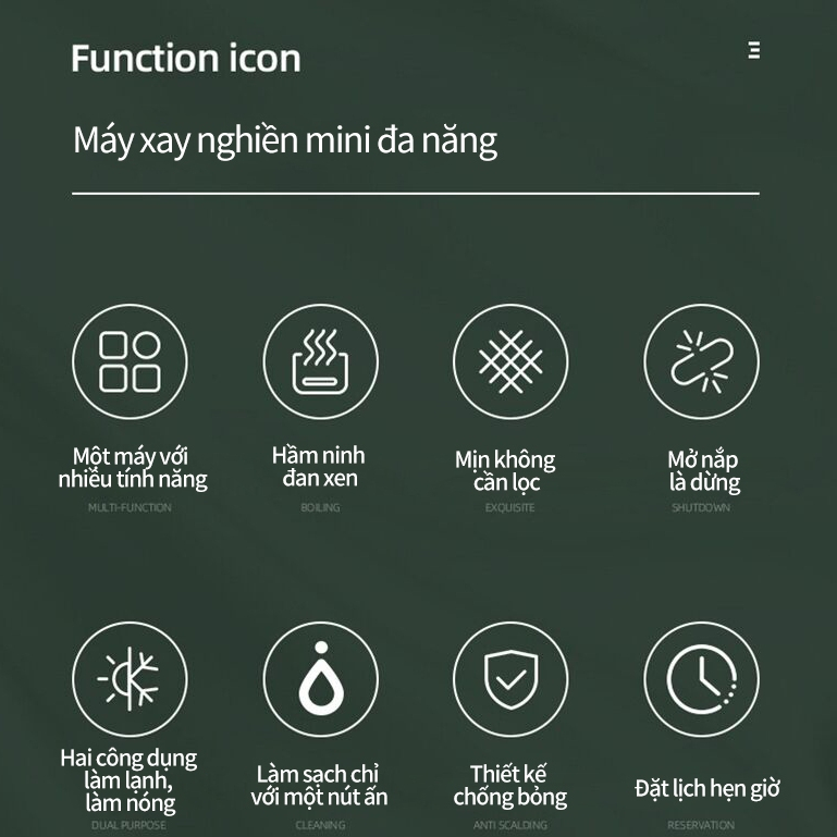 Máy làm sữa hạt đa năng Chức năng nấu tiện lợi công suất cao máy nấu sữa hạt đa năng, xay sinh tố bảo hàng 12 tháng