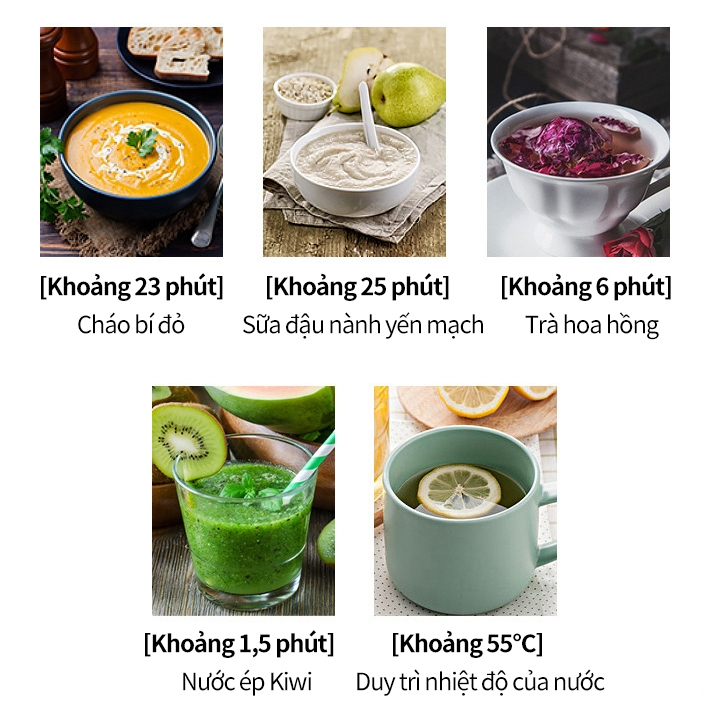 Máy làm sữa hạt đa năng Chức năng nấu tiện lợi công suất cao máy nấu sữa hạt đa năng, xay sinh tố bảo hàng 12 tháng