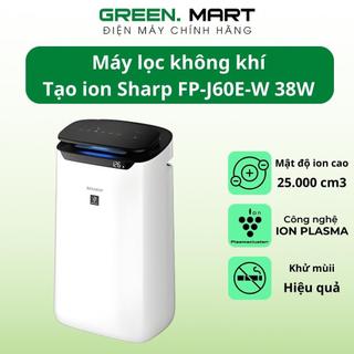 Máy lọc không khí sharp fp-j60e-w 48m2 | máy lọc khí sharp j60e mật độ ion cao | nhập khẩu thái lan