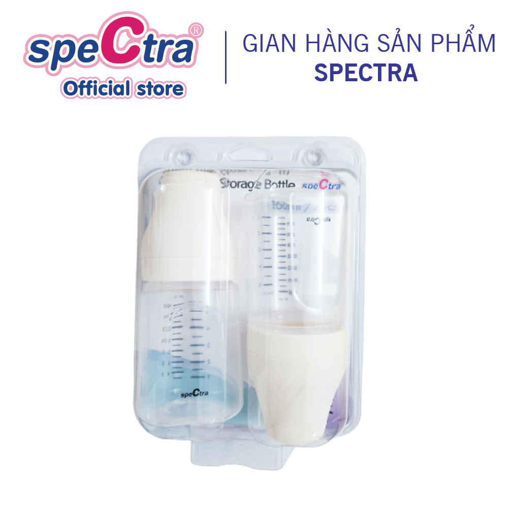 Bộ Hai Bình Cổ Rộng PP Spectra 160ml Chính hãng Hàn Quốc