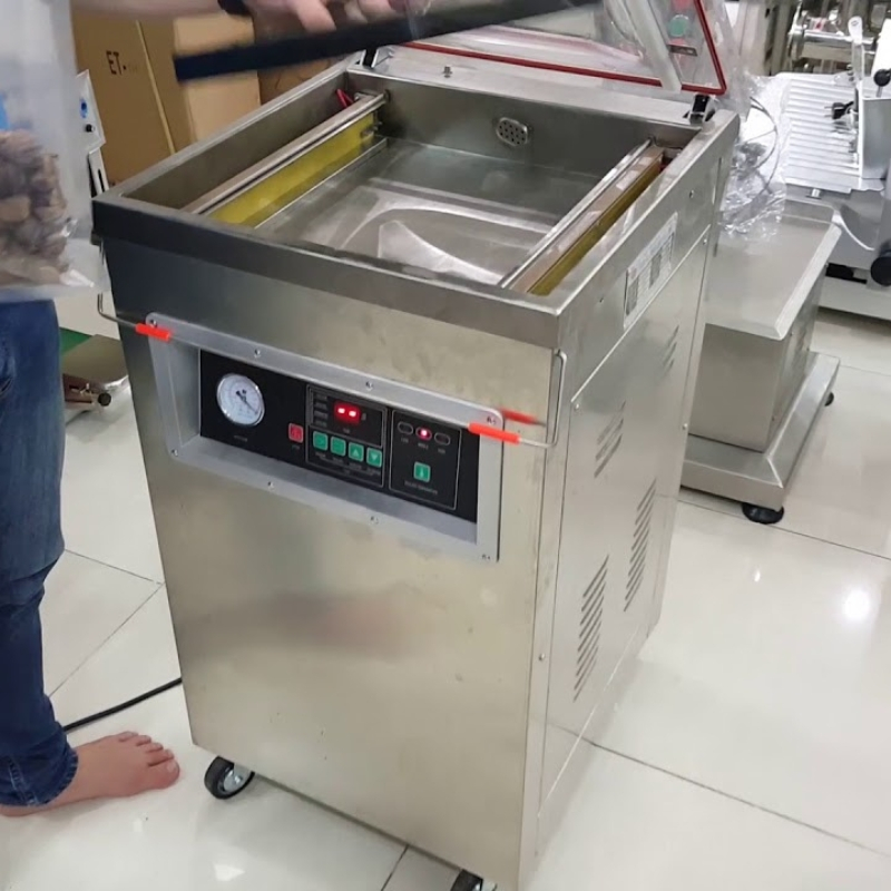 Máy hút chân không công nghiệp DZ400, máy hút thực phẩm công xuất 900W mạnh mẽ cho áp suất đạt -0,1Mpa bảo hành 12 tháng