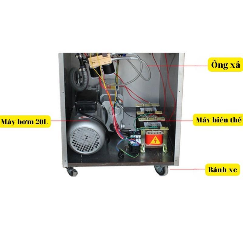 Máy hút chân không công nghiệp DZ400, máy hút thực phẩm công xuất 900W mạnh mẽ cho áp suất đạt -0,1Mpa bảo hành 12 tháng