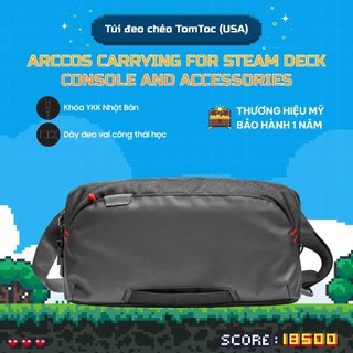 Túi đeo chéo Tomtoc Arccos Carrying cho Steam Deck Console và phụ kiện - Hàng chính hãng