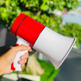 Loa phóng thanh cầm tay MEGAPHONE phù hợp bán hàng ngoài trời, hướng dẫn viên, hợp nhóm,cổng USB cổ vũ - ghi âm phát lại