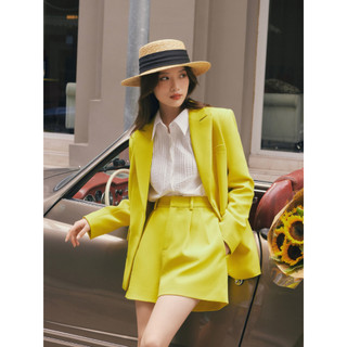 Áo vest tuxedo yellow label blazer huong boutique hbvest234